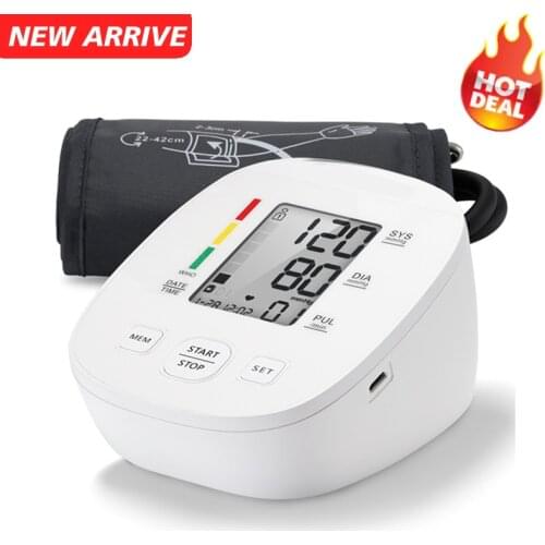 Blood Pressure Monitor Upper Arm Automatic Digital Blood Pressure Monitor Cuff Home BP Sphygmomanometers with Large LCD Display
