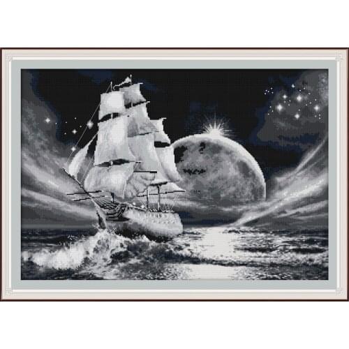 Go on a long journey cross stitch kit aida 14ct 11ct count print canvas cross stitches needlework embroidery DIY handmade