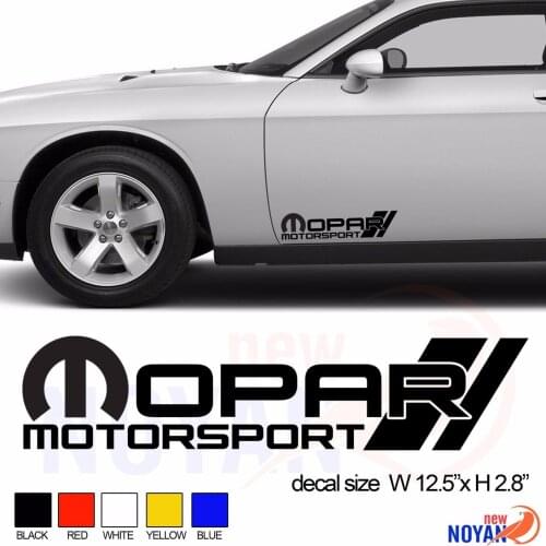 For 2x MOPAR MOTORSPORT DECAL, VINYL DIE CUT STICKER Car Styling