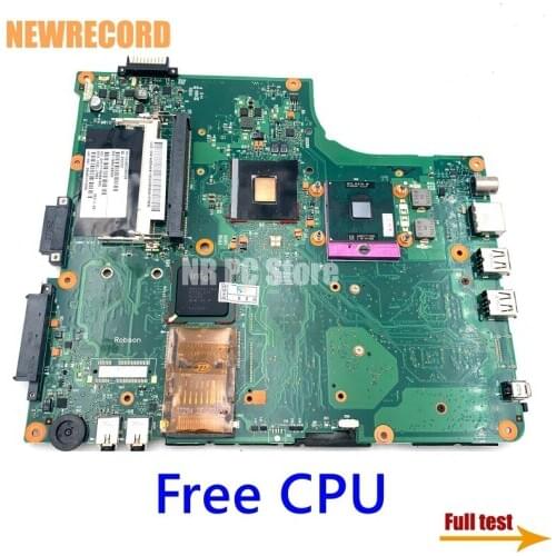 NEWRECORD for V000109080 V000108650 6050A2109401-MB-A02 Toshiba Satellite A200 A205 A210 Laptop Motherboard GM965 DDR2 Free CPU
