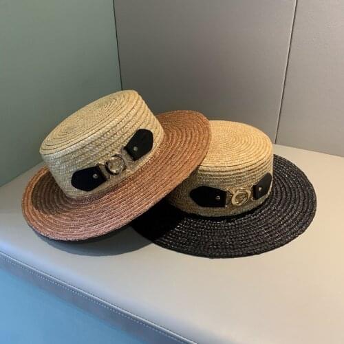 2021 New Summer Hats for Women Beach Sun Protection Hat Boater Top Cap Sombreros De Sol Chapeau Paille Gorro Cappelli Da Sole