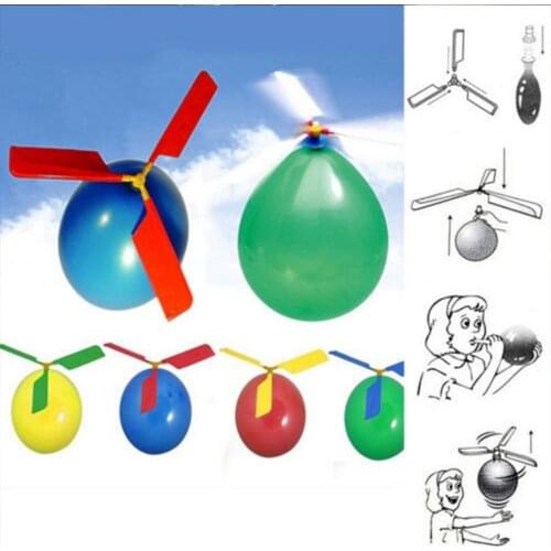 New Kids Baby Toys 1 pc Balloon Helicopter Flying Funny Outdoor Playing Educational Children Toys Gyro Drop shipping Hot Sale