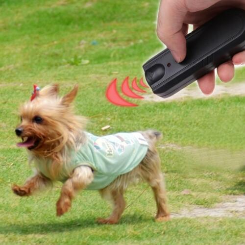 New LED Ultrasonic Dog Repeller Anti-Bark Aggressive Dog Pet Animal Repellents Barking Stop Banish Deterrent Train Device C42