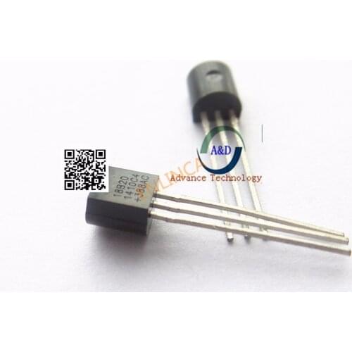 5-10Pcs original DS18B20 18B20 IC DS18B20+ TEMPERATURE SENSOR 1-WIRE TO92-3