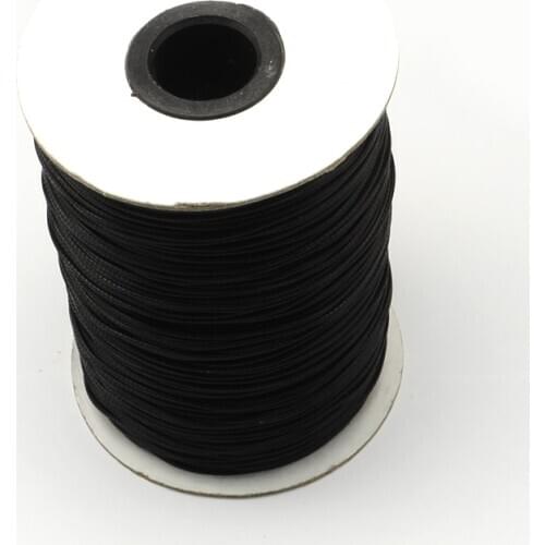 200yards/roll Black Korean Waxed Polyester Cords Waxed Thread Cord Necklace Rope For Jewelry Making Bracelets