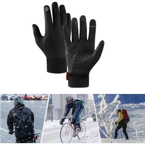 Thermal Waterproof Cycling Gloves Touchscreen Skiing Warm Glove Mittens Work