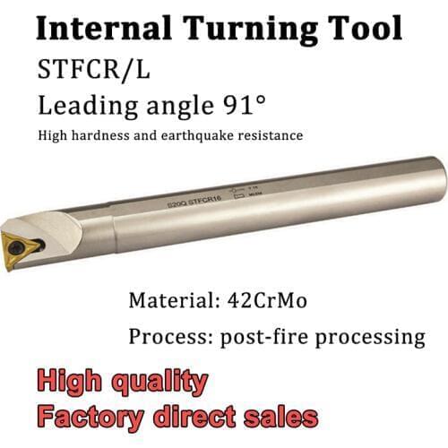 S08K S10K S12M STFCR09 STFCL09 Internal Turning Tool White CNC Tool Holder for TCMT090204 Carbide Insert CNC Lathe Cutter Tools