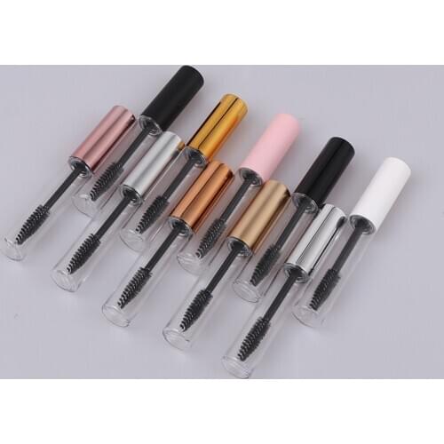 10ml Empty eyelashes tube mascara tube vials bottle Tool Fashion For Castor Oil DIY Mascara Container Set With Silver Cap 1pcs