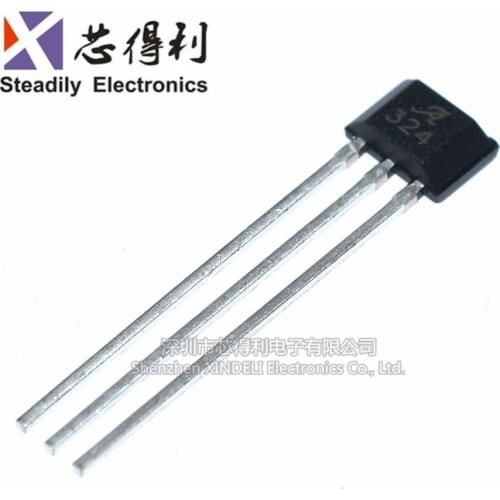 10pcs/lot A1324LUA-T Hall Effect Sensor Screen Printing 324 High Precision Linear Hall A1324lua Sip3