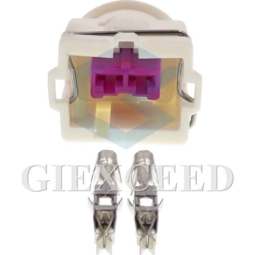 2 Sets 2 Pin 3.5 Seires Automobile Electrical Female Unsealed Connector With Terminal Auto Wiring Harness Socket