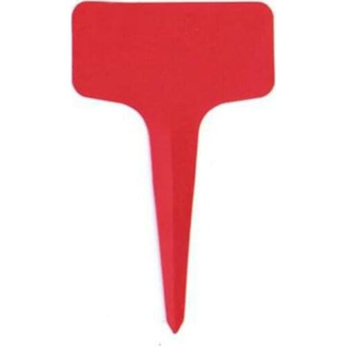 50pcs Nursery Garden Gray Plastic Plant T-type Markers Plant Tags Nursery Garden Labels SCIE999