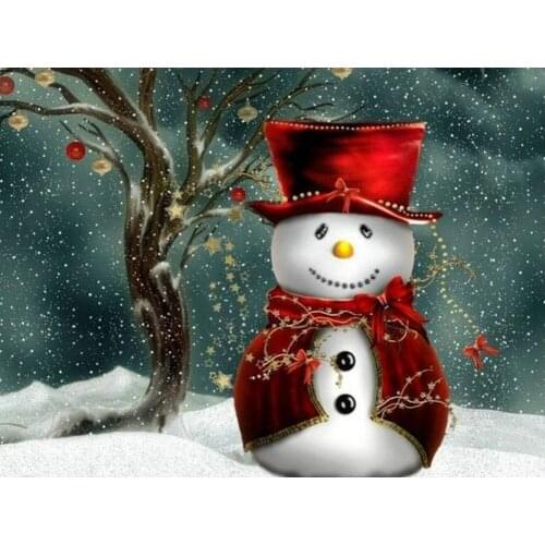 Diy Diamond Painting snowman 5D Rhinestone Cross Stitch Kits full square Diamond Embroidery Christmas Needlework Set Home Decor