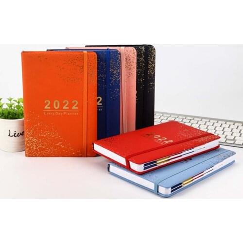 2022 Schedule Book A5 Notebook 365-day Planner Almanac Notebook With Elastic String School Office Stationery Supplies
