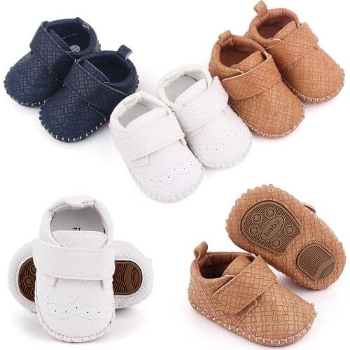 Newborn Baby Girls Boys Shoes Cotton PU Comfortable Solid Colors Fashion Toddler First Walkers Anti-slip Kids Shoes 2021 Autumn