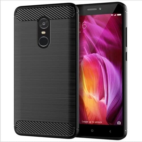 For Xiaomi Redmi Note 4X Case Note 4 Silicone Carbon Fiber ShockProof Fitted Soft TPU Case For Xiaomi Redmi Note 4X Note 4 Cover