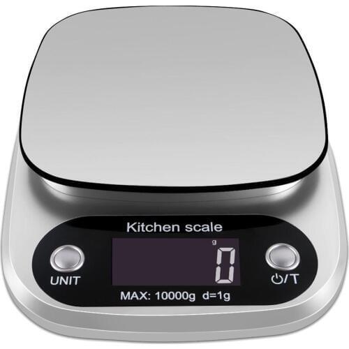 10Kg/1g Food Scale Digital Kitchen stainless steel weighing Postal Electronic Scales Measuring tools weight Balance