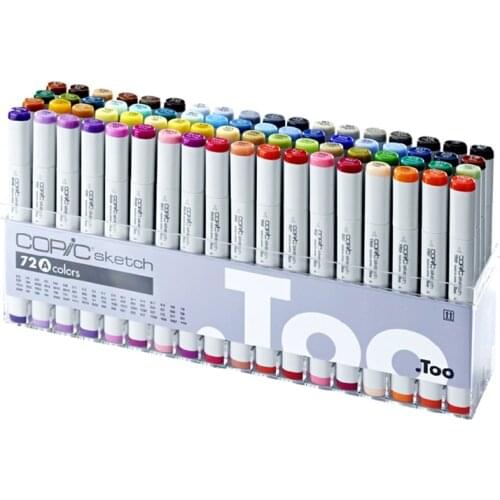 Copic Colored Marker High Quality Alcohol Oily Animation Product Design Illustration Architectural Soft Head Marker Art Set