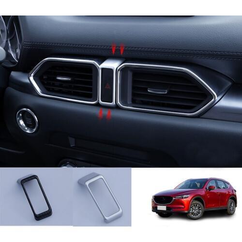 For Mazda CX5 CX-5 2017 2018 Hazard Warning Lights button decorative Panel frame 1pcs