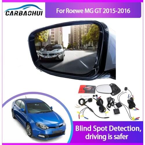 For Roewe MG GT 2015-2016 BSA BSM BSD Blind Spot Monitoring System 24GHZ Millimeter Waves Radar Sensor Mirror LED Light Warning