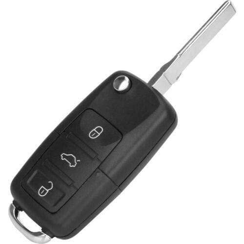 For VW Golf Jetta Touran Tiguan Jetta B5 Car Key Remote Flip Folding 2 Buttons Key Case Cover Key Shell Replacement