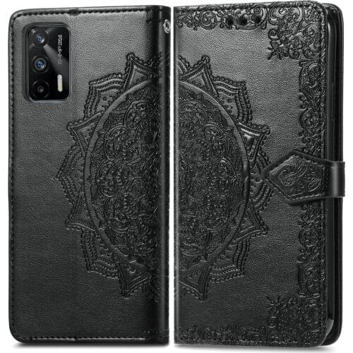 Realme GT NEO 5G Flip Case 3D Mandala Emboss Wallet Skin Funda for OPPO Realme GT Case Realmi G T Neo Flash Leather Cover Shell