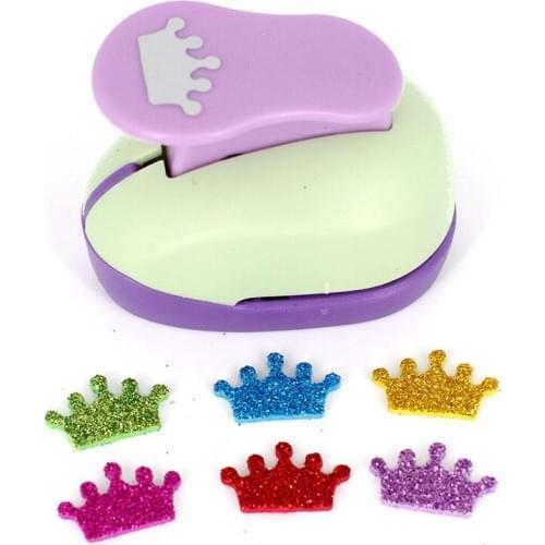 Hot Sale Christmas Crown Punch Craft Crown 7.2cm/4.8cm/3.5cm/2.5cm/1.5cm hole punch Scrapbook Paper Puncher Childrens diy