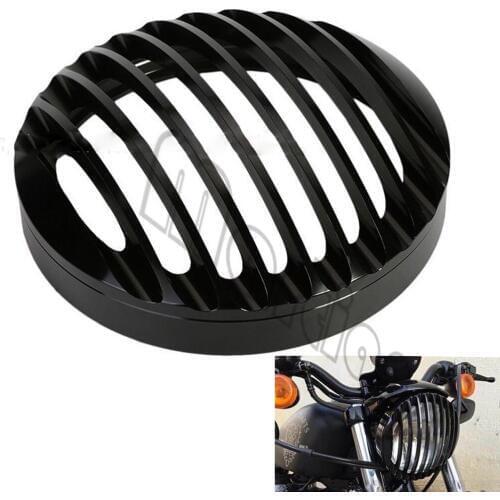 Hot sales 5 3/4" Aluminum motorcycle Headlight Grill Cover for 2004-2014 Harley Sportster XL 883 1200
