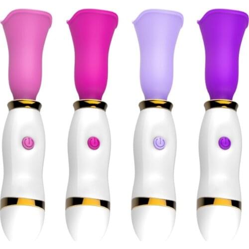 12 Frequency Licking Massager Vibrating G Spot Clitoral Stimulator Adult Rechargeable Sex Toy for Women Couples