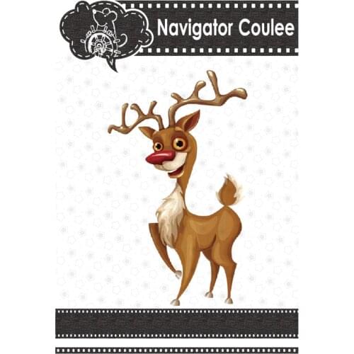 Christmas Deer Metal Cutting Die Scrapbook Stamping Cutting Die Creative Embossing DIY Craft New Arrival 2021