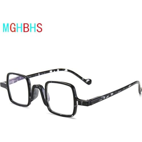 MGHBHS Fashion box readinf glasses men and women universal blue light radiation-proof reading glasses