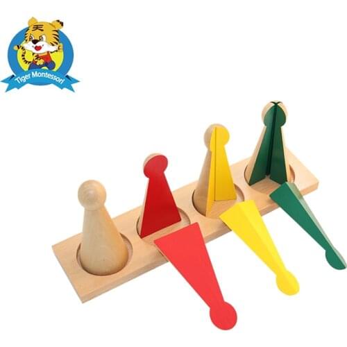 Montessori Large Fraction Skittles With Stand Nomenclature Cards for Large Fraction Skittles Toys