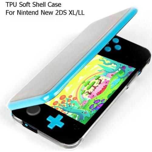 Gaming TPU Soft Shell Gamepad Transparent Protective Covers Housing Protection Skin Cover Case for Nintendo New 2DS XL LL