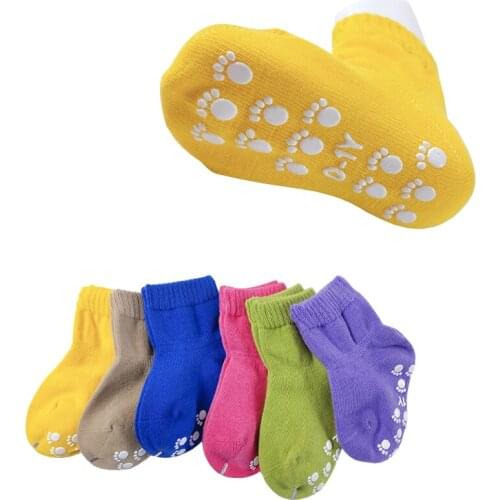 2Pair/lot new baby socks toddler non-slip floor socks