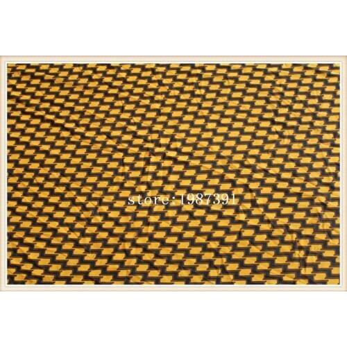 145cm width Paris pearl fabric Geometry pattern yellow color can't see through for skirt suit-dress headband CH-4973