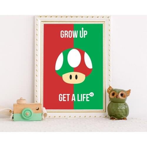 Cartoon super mario Posters And Prints Wall Art Canvas Painting Wall Pictures Kids Room Decor Cuadros Abstractos Modernos