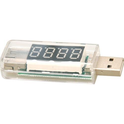 KW-202 Digital Display USB portable tension tester voltmeter battery tester for Power Bank Cell Mobile Phone Transparent Promoti