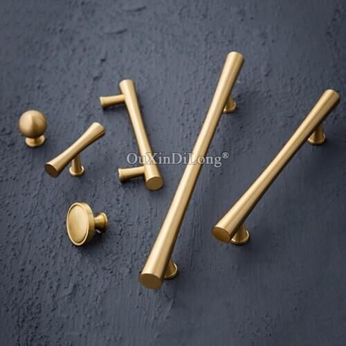 Top Quality 10PCS European Solid Brass Cabinet Door Handles Cupboard Wardrobe Drawer Kitchen Wine Cabinet Pulls Handles & Knobs