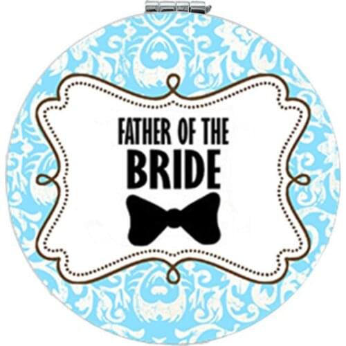 Youhaken you are the king dad photo Portable mirror DIY Printing art Cartoon pocket mirror for girls 2019 gift HH320