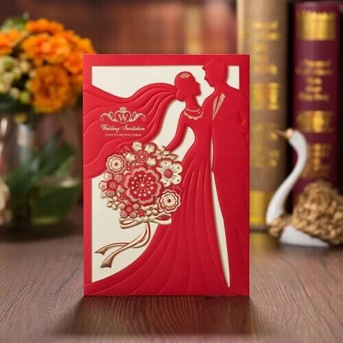 1pcs sample hollow Laser Cut pearl paper wedding invitation cards with Embossed Flower,Wholesale greeting pocket invite cover