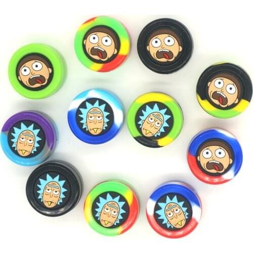 100pcs Silicone Jar Container 5ml Size Storage Box for Oil Wax Jars Dab Kitchen Case Smoking Smoke Herb Tobacco Accessories