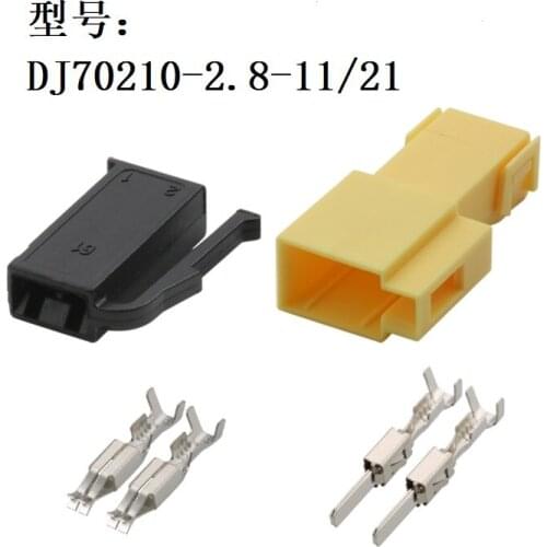 500 Sets 2 Ways car Plug Connectors 1H0906712 191906231A Male Female For Automotic Wiring harness plug DJ70210-2.8-11/21