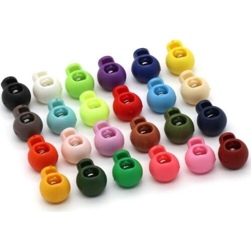30Set/lot 17*22mm Colorful resin bell to tighten the button spring elastic adjustment button rope buckle rope button C122
