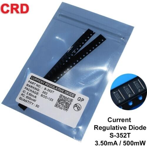 50PCS/LOT CRD Diode kit S-352T 3.5mA SMD SOD-123 CURRENT REGULATIVE DIODES NEW Free shipping