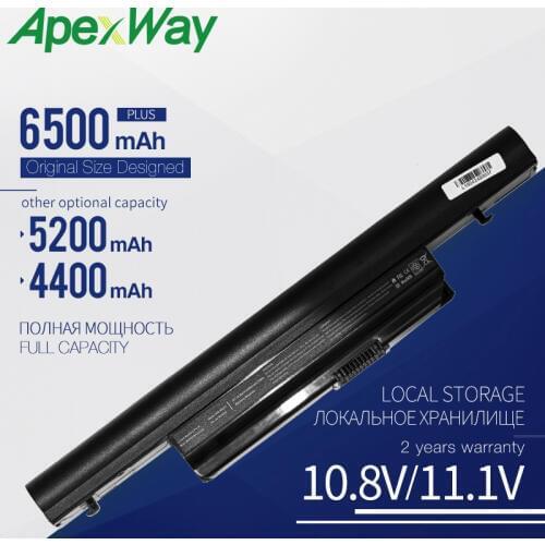 Apexway 6 Cells Laptop Battery For Acer Aspire 5553 5553G 5625 5625G 5745 5745G 5745P 5820G 5820T 7250 7250G 7339 7739G 7739Z