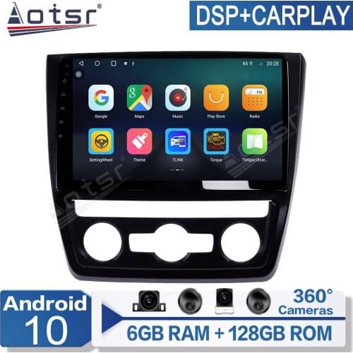 6+128G Android 10 For Skoda Yeti 5L 2009-2014 Car Multimedia Player Radio GPS Navigation Auto Stereo Recorder