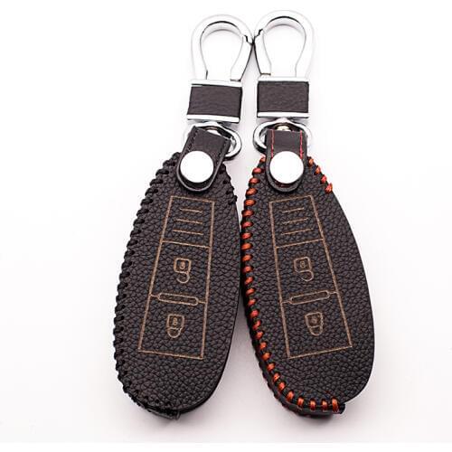Genuine Leather Car Key Fob Cover Case Key Wallet Exclusive For Suzuki Grand Vitara Ignis Samurai Liana Swift Sx4 Car Key Auto