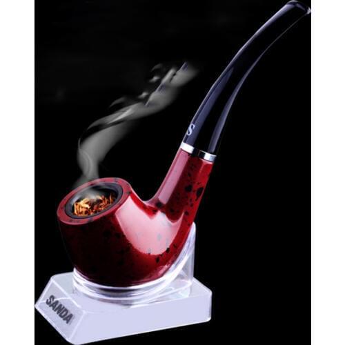 Wooden Made Herb Tobacco Pipe For Somking Cigarette Holder Vintage Style For Men Narguile Weed Grinder