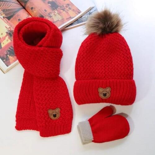 Baby hat/Scarf Autumn/Winter boy/girl hat lovely knitted wool warm hat/baby scarf set