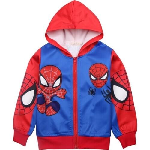 Disney NEW Boys Hoodies Children Hoodies SpiderMan Sweatshirt Boys Autumn Kids Long Sleeve Casual Outwear Baby 3D Clothing