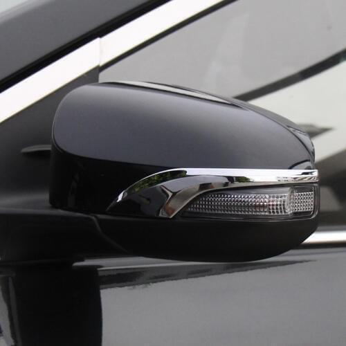 For Toyota VERSO 2013 2014 2015 2016 2017 ABS Chrome Car Rearview Mirror Decoration Strip Cover Trim Accessories Sticker 2pieces